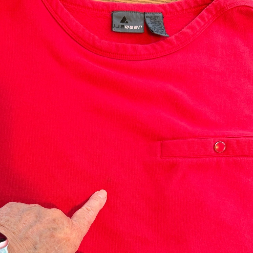 VTG Liz Red Sweatshirt and Pants Set - Picture 8 of 16